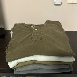 JCrew Garment Dyed TShirts Bundle 5 shirts Size M